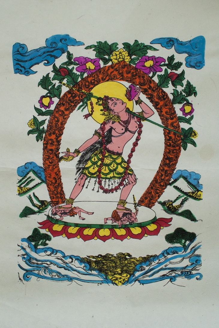 Плакат Плакат на рисовой бумаге Ваджрайогини (цветной) (50 х 75 см)