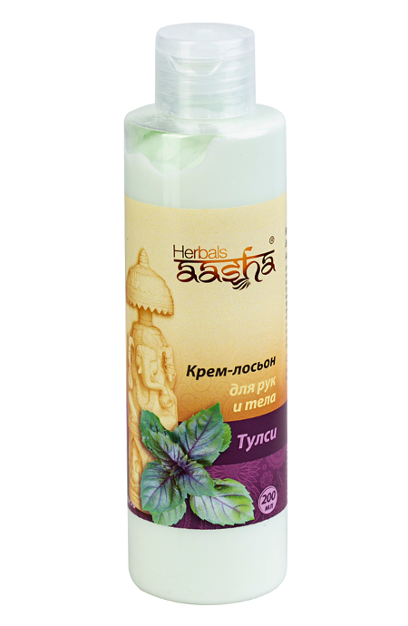 Крем-лосьон для рук и тела Тулси Herbals AASHA (200 мл). 