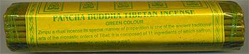 Купить Благовоние Pancha Buddha Tibetan Incense. Green Colour, ок. 45 палочек по 17 см в интернет-магазине Dharma.ru