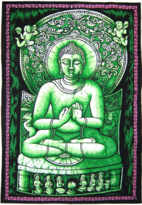 Панно Будда (зеленое). 