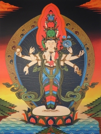 Купить Плакат Авалокитешвара (30 x 40 см) в интернет-магазине Dharma.ru