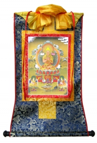 Купить Тханка Лама Цонкапа с учениками (печатная, 43 х 68 см) в интернет-магазине Dharma.ru