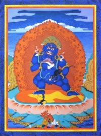 Купить Плакат Дзамбала синий (30 x 40 см) в интернет-магазине Dharma.ru