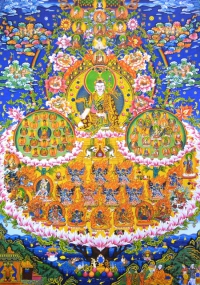 Плакат Древо Прибежища Гуру Падмасамбхавы (28 x 40 см). 