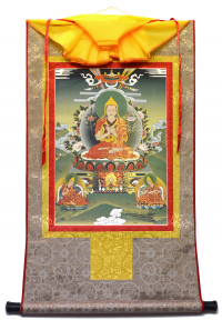 Купить Тханка Лама Цонкапа с учениками (печатная, 51 х 83 см) в интернет-магазине Dharma.ru