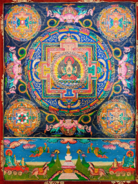 Плакат Мандала Авалокитешвары (30 x 40 см). 