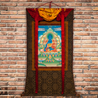 Купить Тханка Будда Медицины (100 x 148 см) в интернет-магазине Dharma.ru