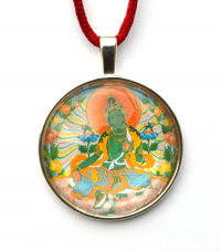 Купить Медальон Зеленая Тара в интернет-магазине Dharma.ru