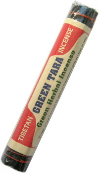 Купить Благовоние Green Tara (Green Herbal Incense, малое), 24 палочки по 14,5 см в интернет-магазине Dharma.ru