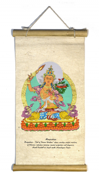 Купить Свиток из рисовой бумаги с Манджушри в интернет-магазине Dharma.ru