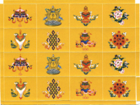 Купить Набор наклеек Восемь Драгоценных символов, (лист), 8 x 10,5 см в интернет-магазине Dharma.ru