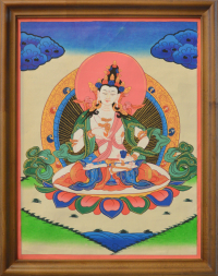 Купить Картина в рамке Ваджрасаттва (34 x 43 x 1 см) в интернет-магазине Dharma.ru