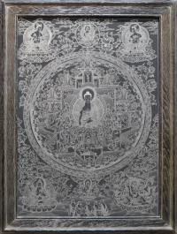 Купить Картина в рамке Мандала Будды (68 x 91 x 2,7 см) в интернет-магазине Dharma.ru