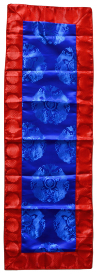 Купить Алтарное покрывало (синее с красной окантовкой), 36,5 x 110 см в интернет-магазине Dharma.ru