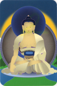 Купить Наклейка Будда (№2) (5 x 7,5 см) в интернет-магазине Dharma.ru