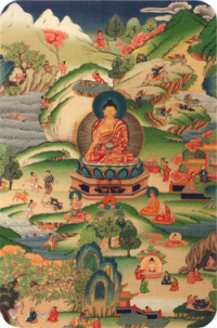 Наклейка "Будда" (№4) (5 x 7,5 см). 