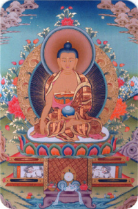 Купить Наклейка Будда (№5) (5 x 7,5 см) в интернет-магазине Dharma.ru