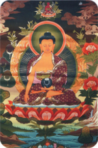 Купить Наклейка Будда (№7) (5 x 7,5 см) в интернет-магазине Dharma.ru