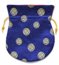 Купить Мешочек для четок синий, 16,5 x 19,5 см в интернет-магазине Dharma.ru