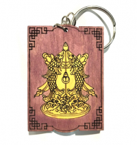 Купить Брелок с символом Пара золотых рыбок (красный) в интернет-магазине Dharma.ru