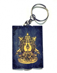 Купить Брелок с символом Пара золотых рыбок (синий) в интернет-магазине Dharma.ru