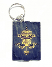 Купить Брелок с символом Драгоценный зонт (синий) в интернет-магазине Dharma.ru