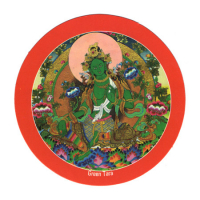 Купить Наклейка Зеленая Тара (10,5 см) в интернет-магазине Dharma.ru