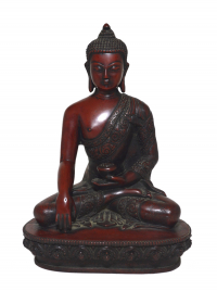 Купить Статуэтка Будды Шакьямуни (бхумиспарша-мудра), композит, 22,5 см в интернет-магазине Dharma.ru