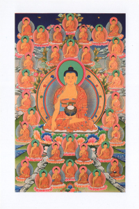 Купить Открытка почтовая 35 Будд (11 х 16,5 см) в интернет-магазине Dharma.ru