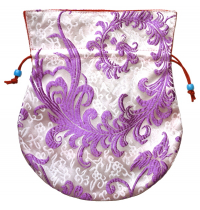 Купить Мешочек для четок светло-фиолетовый, 16,5 x 19,5 см в интернет-магазине Dharma.ru