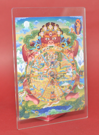 Купить Изображение Колесо сансары (оргстекло, прозрачные поля, 10,5 x 15 см) в интернет-магазине Dharma.ru