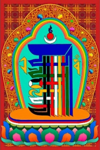 Купить Магнит Мантра Калачакры (6,5 x 9,5 см) в интернет-магазине Dharma.ru
