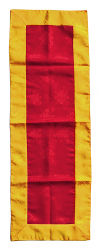 Купить Алтарное покрывало (красное с желтой окантовкой), 37 x 108 см в интернет-магазине Dharma.ru