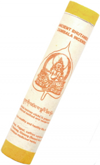 Купить Ancient Bhutanese Zambala Incense (Древнее бутанское благовоние Дзамбала), 19 палочек по 18,5 см (уценка) в интернет-магазине Dharma.ru