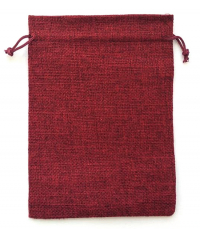 Мешочек на шнурке (13 x 18 см), красный. 
