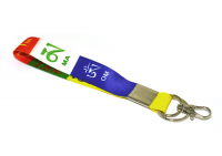 Купить Шнурок для ключей с мантрой ОМ МАНИ ПАДМЕ ХУМ, 31 см в интернет-магазине Dharma.ru