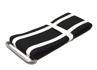 Купить Пояс для медитации черный с белой тесьмой (230 х 12 см) в интернет-магазине Dharma.ru