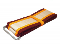 Пояс для медитации бордово-желтый (серая полоса, 230 х 12 см). 