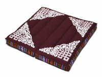 Подушка для медитации складная, бордовая, 35 x 36 см. 