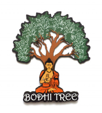 Магнит "Будда под деревом Бодхи", 10 x 11,5 см. 