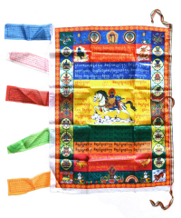 Купить Молитвенный флаг Конь ветра, 71 x 97 см в интернет-магазине Dharma.ru