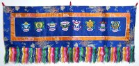 Купить Баннер с Драгоценными Символами на синем фоне в интернет-магазине Dharma.ru
