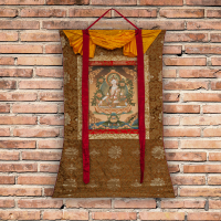 Купить Тханка Белая Тара (67 x 100 см) в интернет-магазине Dharma.ru