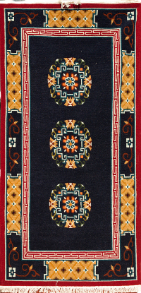 Тибетский ковер (90 х 182 см, овечья шерсть). 