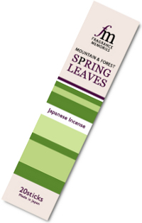 Купить Благовоние Spring Leaves (Весенние листья), 20 палочек по 9 см в интернет-магазине Dharma.ru