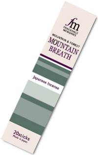 Купить Благовоние Mountain Breath (Дыхание горы), 20 палочек по 9 см в интернет-магазине Dharma.ru