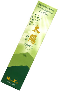 Купить Благовоние Taiyo Yuri (лилия), 20 палочек по 14 см в интернет-магазине Dharma.ru