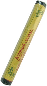 Купить Благовоние Зеленый сандал (Sandal-wood Tibetan Incense), ~19 палочек по 14.5 см в интернет-магазине Dharma.ru