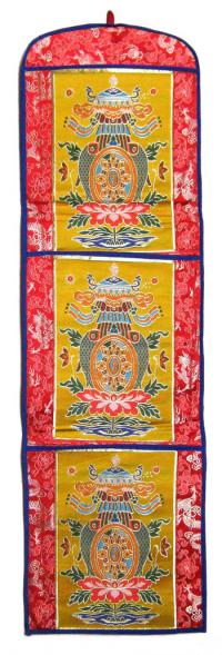 Купить Вымпел с карманами (Аштамангала, 23,5 х 80 см) в интернет-магазине Dharma.ru