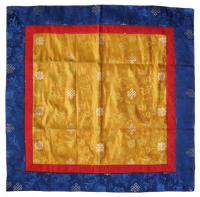 Купить Алтарное покрывало (желтое с синей окантовкой), 97 x 98 см в интернет-магазине Dharma.ru